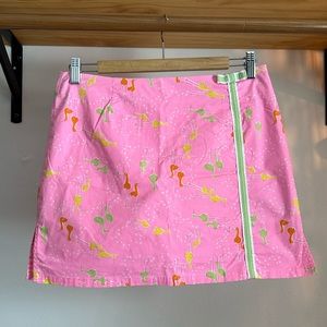 Needs to go! Lilly Pulitzer pink bird print skirt